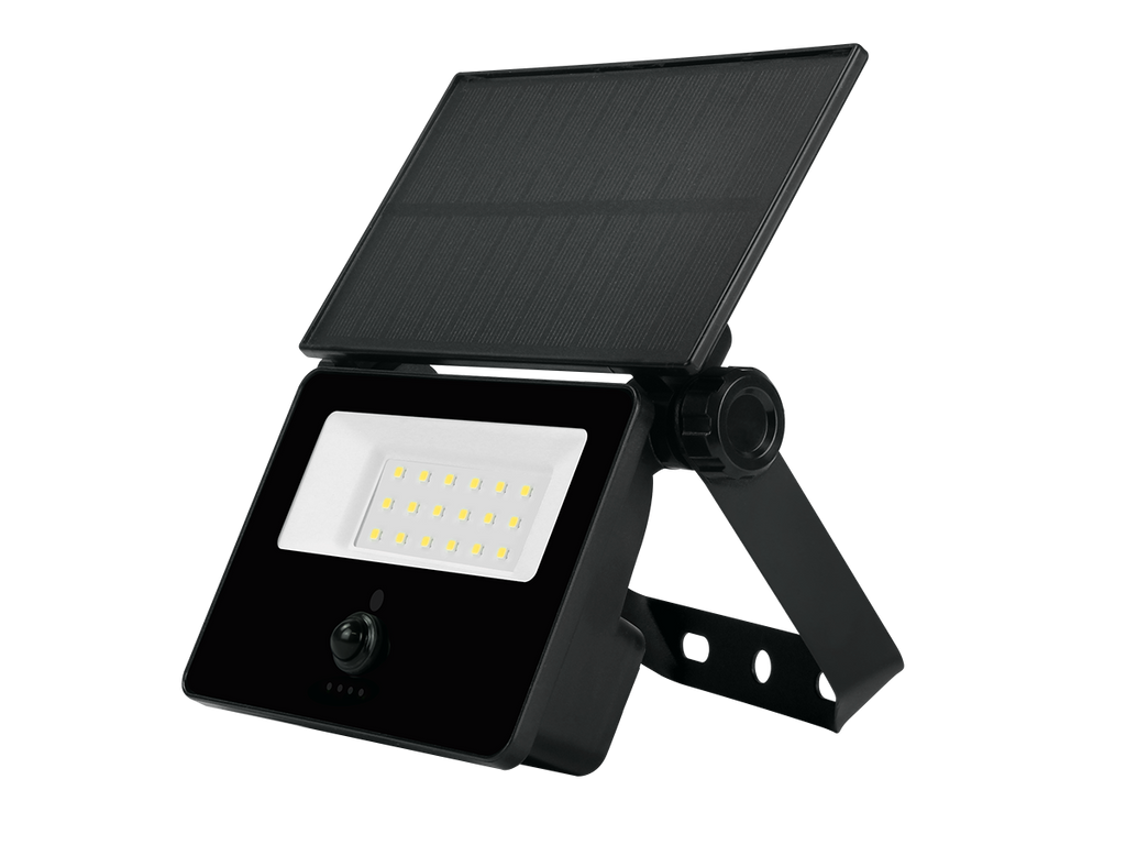 Solar schijnwerper FLOWLITE 4000K 3W 300lm PIR IP65 zwart LITE