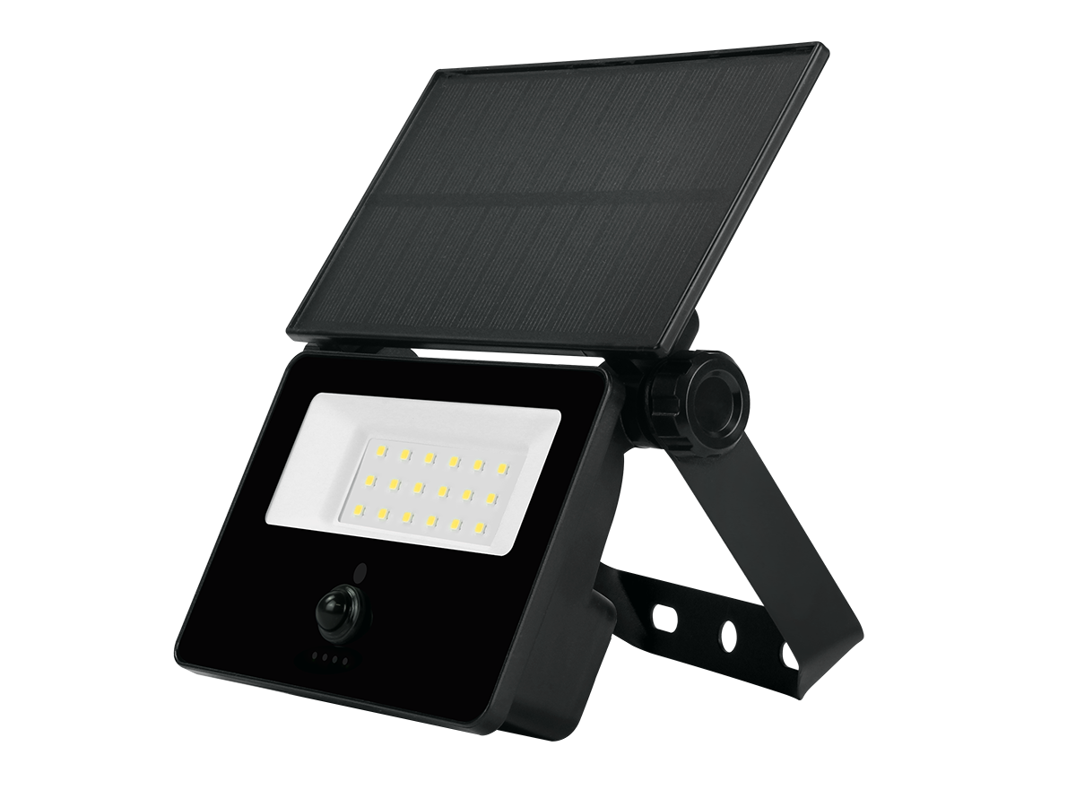 Solar schijnwerper FLOWLITE 4000K 3W 300lm PIR IP65 zwart LITE
