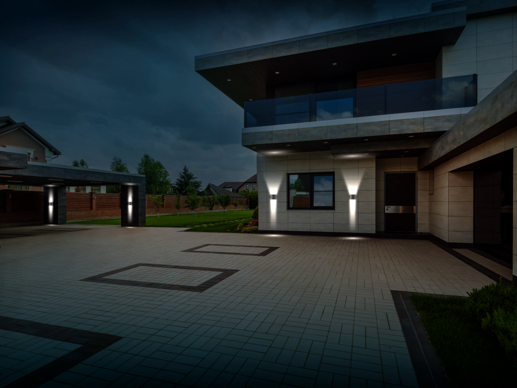Buitenwandlamp LED 2x3W 4000K IP54 grijs CILINDER LITE