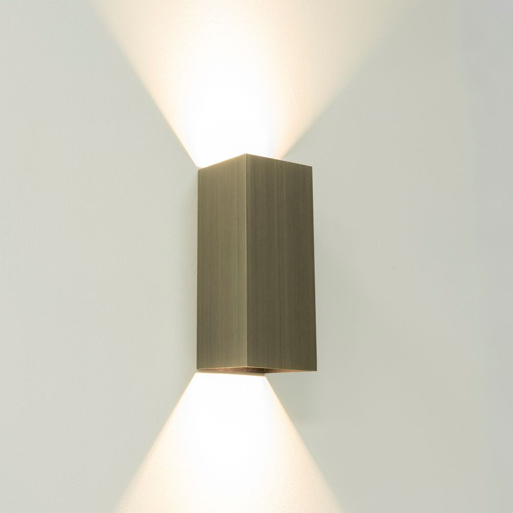 Artdelight Dante2 XL - Wandlamp - Antiek brons
