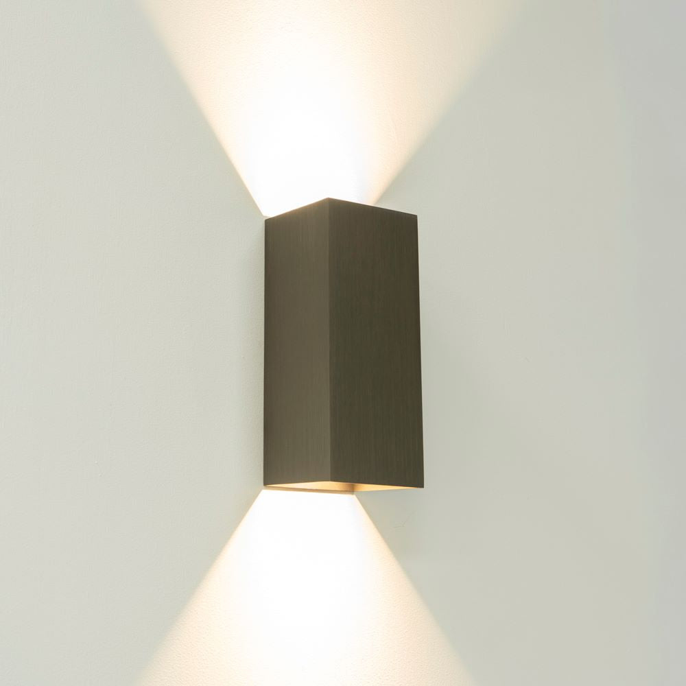 Artdelight Dante2 XL - Wandlamp - Licht brons