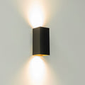 Artdelight Dante2 - Wandlamp - Zwart/goud