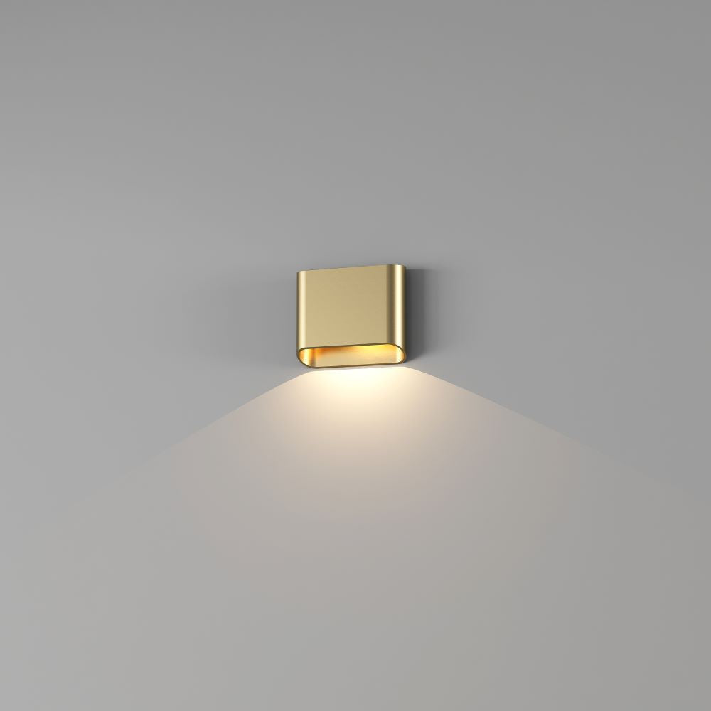 Artdelight Diaz 1L - Wandlamp - 1-lichts - Goud geborsteld