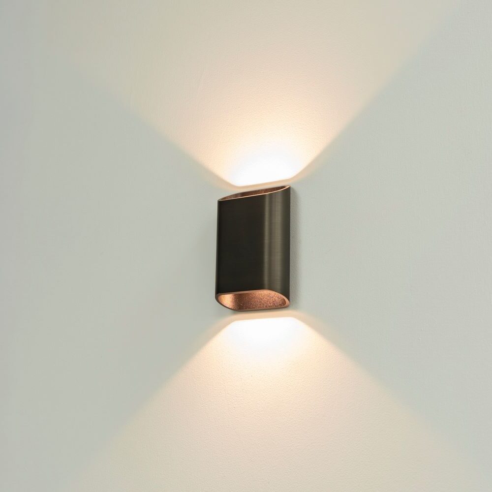 Artdelight Diaz S - Wandlamp - Donker brons