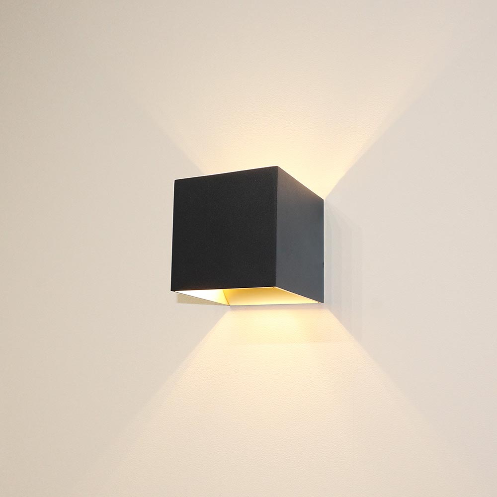 Artdelight Gymm - Wandlamp - Zwart/goud