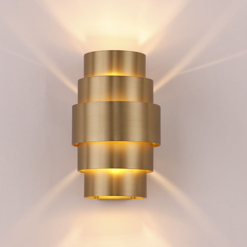 Artdelight Rolls - Wandlamp - Brons