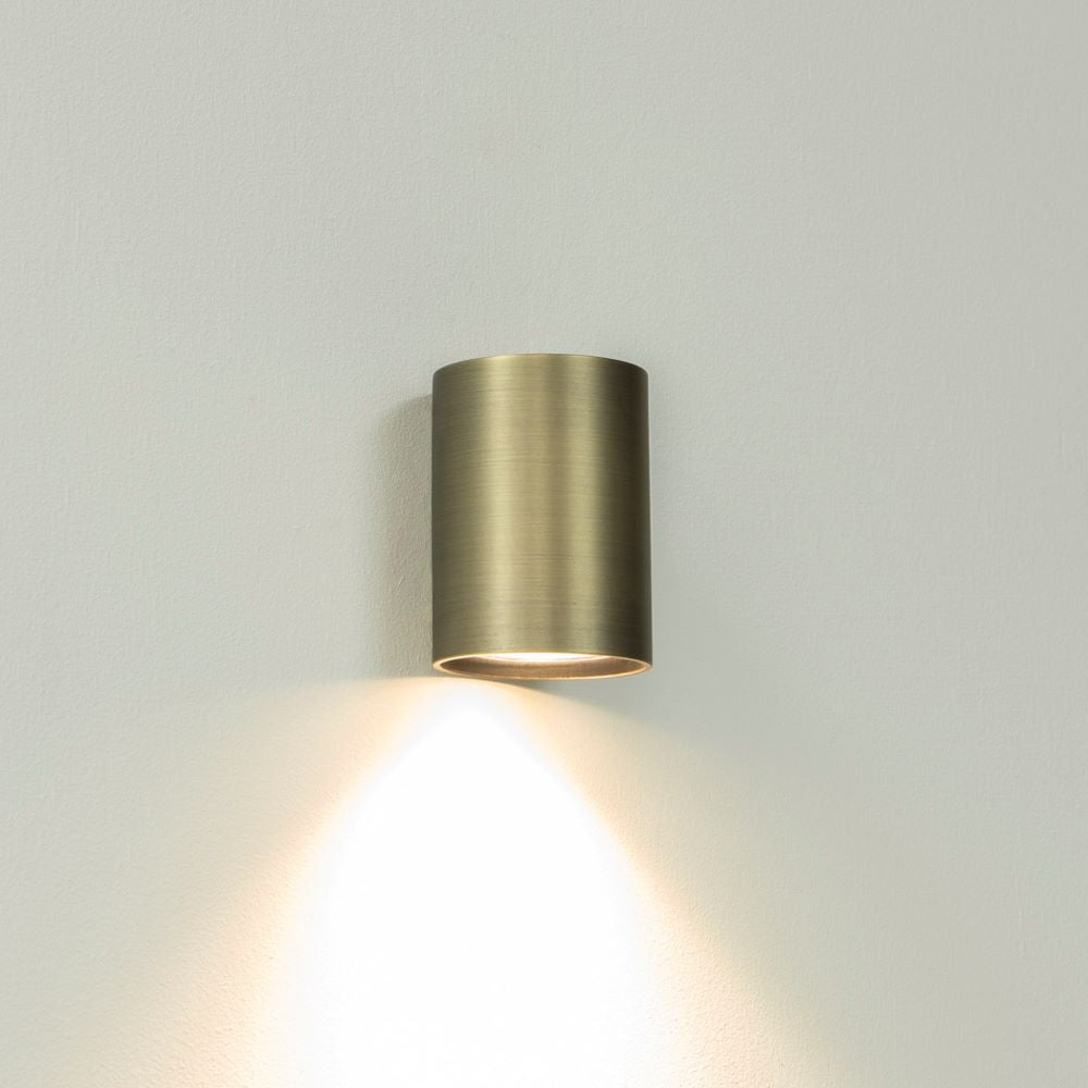 Artdelight Roulo 1 - Wandlamp - Antiek brons