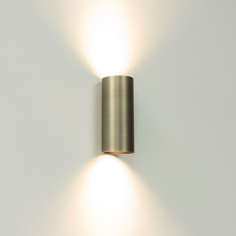 Artdelight Roulo 2 - Wandlamp - Antiek brons