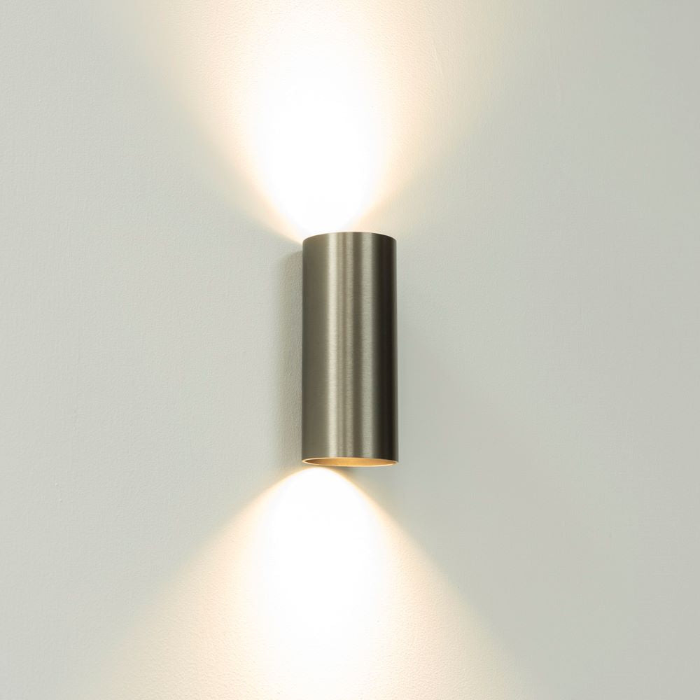 Artdelight Roulo 2 - Wandlamp - Licht brons