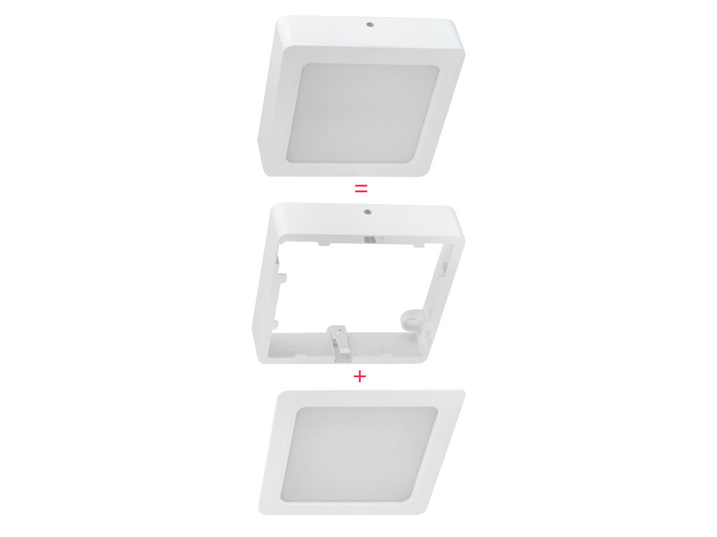 Downlight MOLLY 3000K 12W 1150lm vierkant IP20 Wit LITE