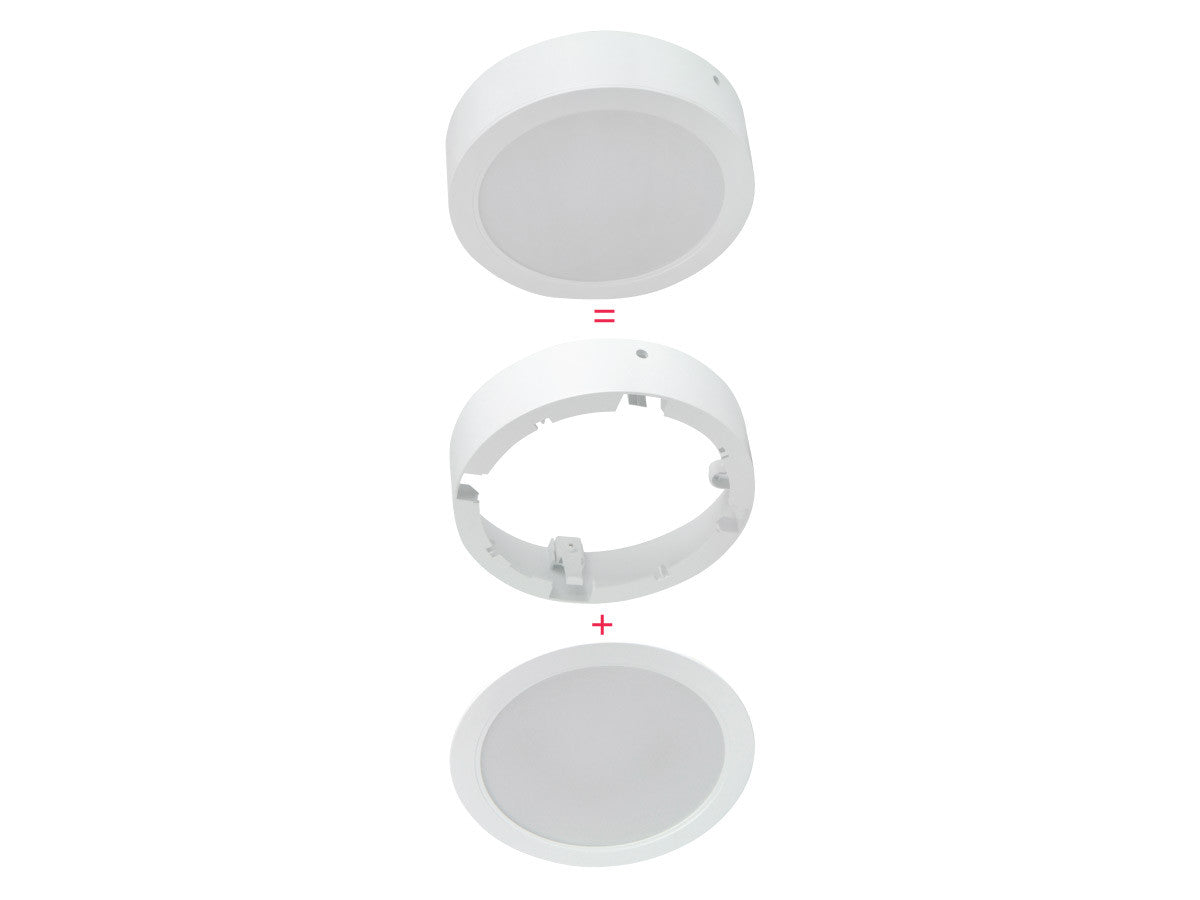 Downlight MOLLY Frame rond voor oppervlaktemontage 18W wit LITE