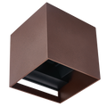 LED wandlamp 2x3W 4000K IP65 corten CUBE LITE
