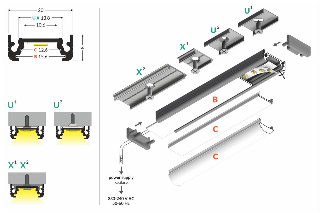 SURFACE profiel10 BC/UX 2000 anode.
